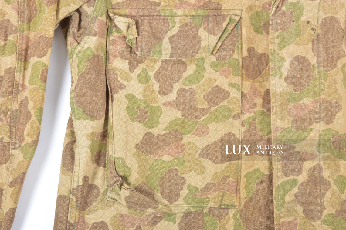 Veste US HBT camouflée, « 38R » - Lux Military Antiques - photo 8