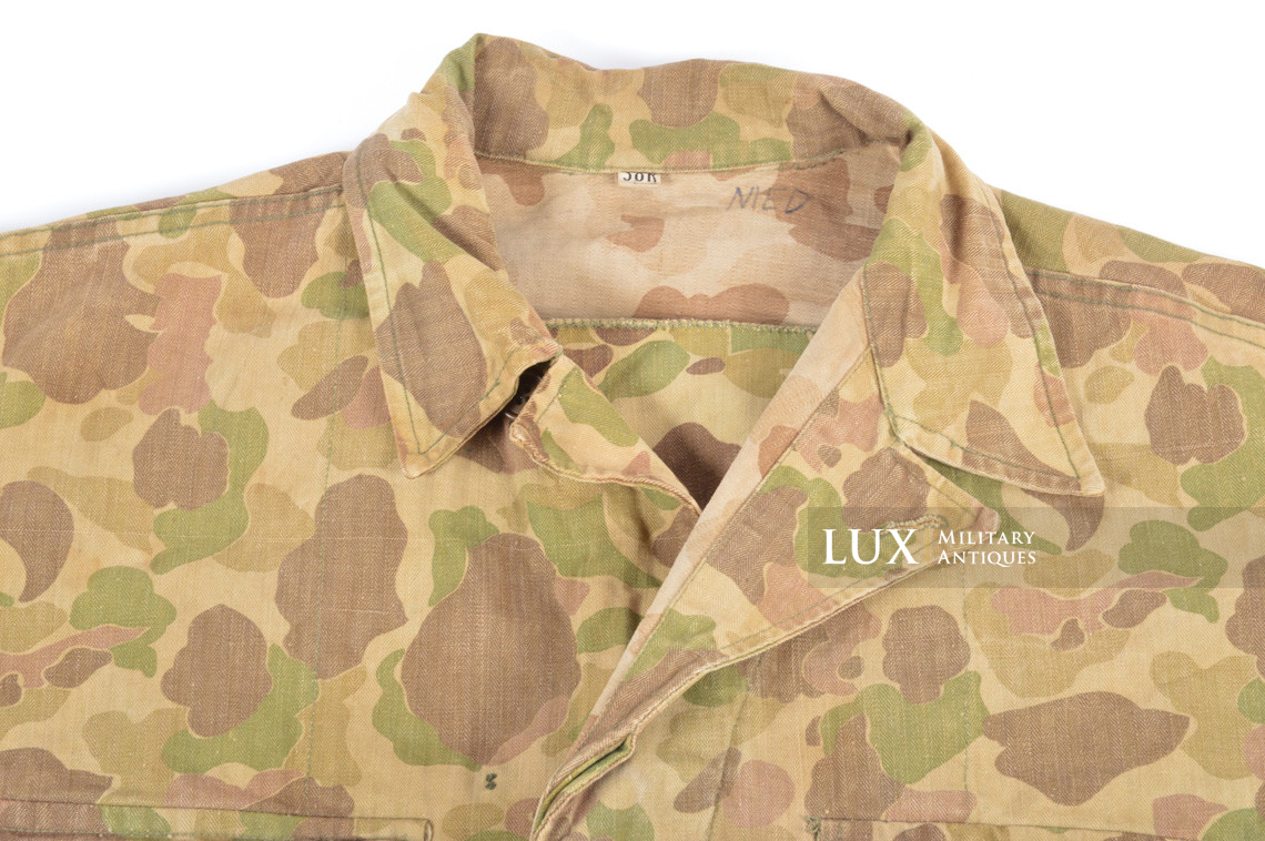 Veste US HBT camouflée, « 38R » - Lux Military Antiques - photo 13