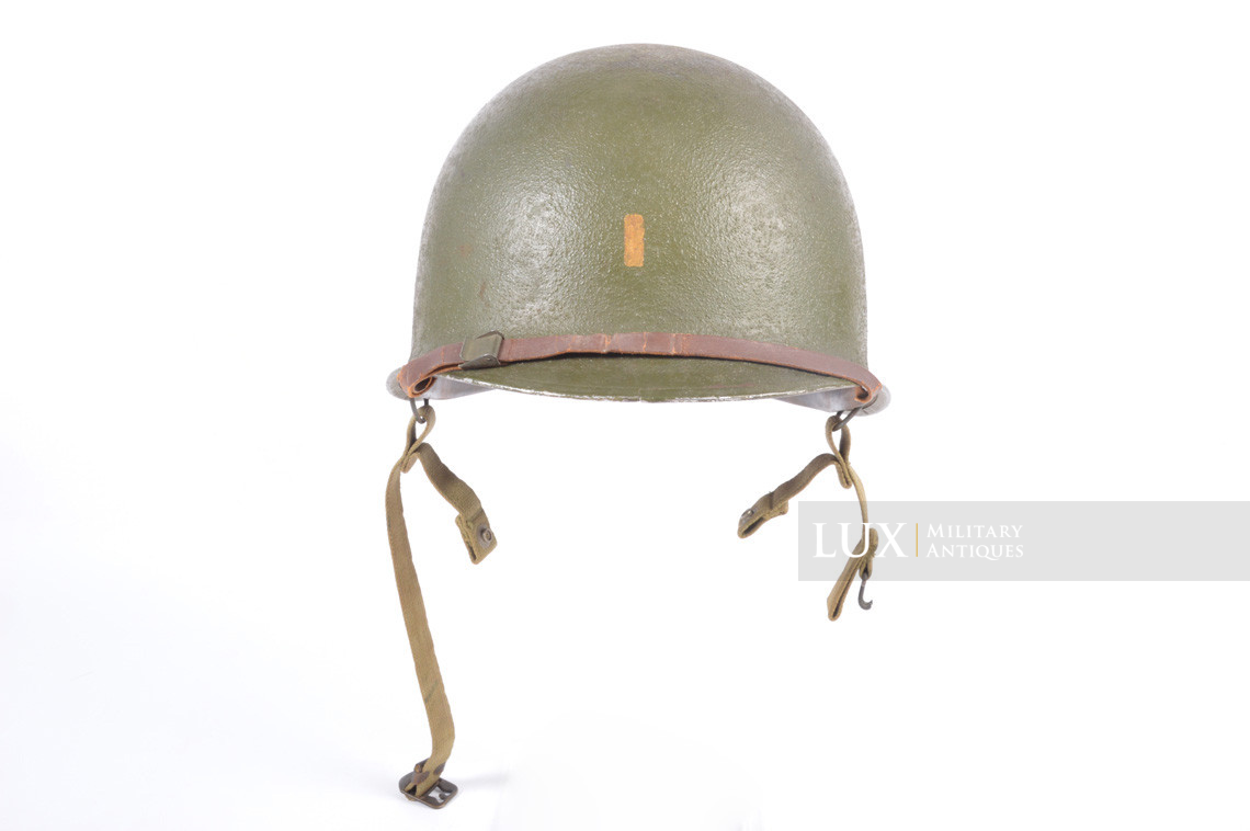 Rare casque USM2 demi-lune de parachutiste, « 2nd Lieutenant » - photo 8