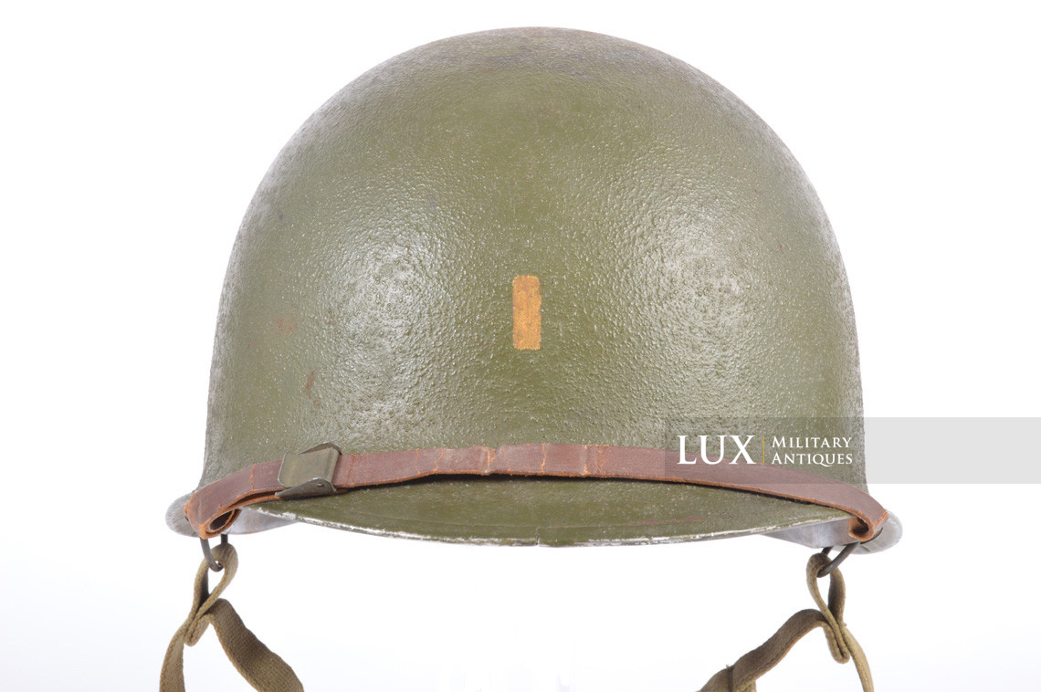 Rare casque USM2 demi-lune de parachutiste, « 2nd Lieutenant » - photo 9