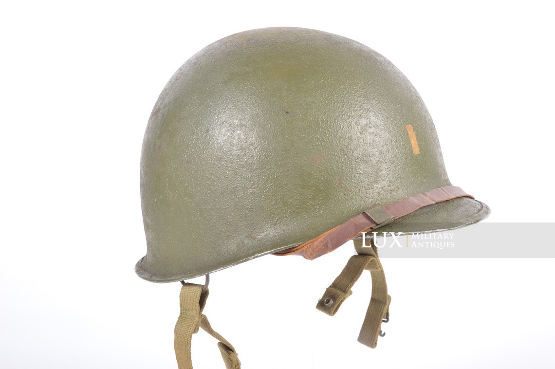 Rare casque USM2 demi-lune de parachutiste, « 2nd Lieutenant » - photo 11