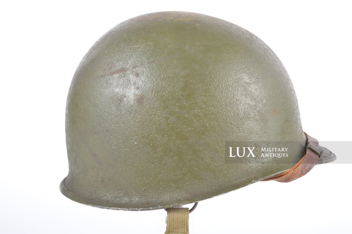 Rare casque USM2 demi-lune de parachutiste, « 2nd Lieutenant » - photo 13