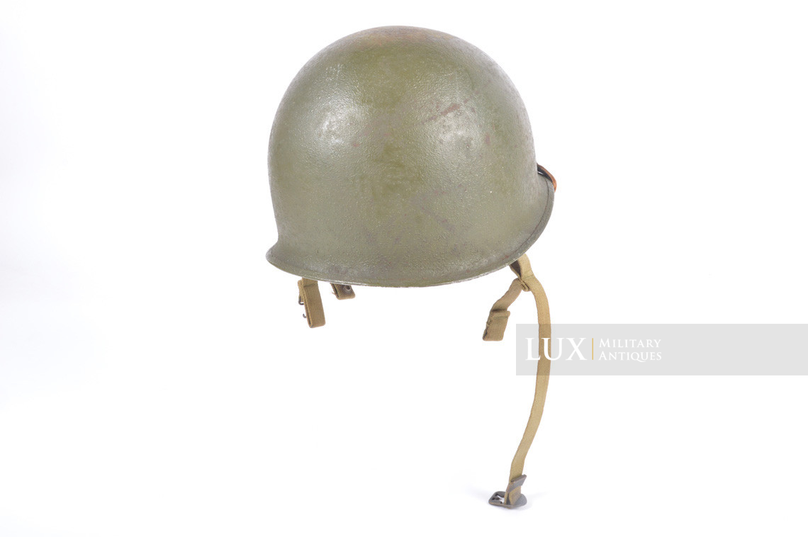 Rare USM2 D-bale 2nd lieutenant's airborne jump helmet, « woodwork / untouched » - photo 14