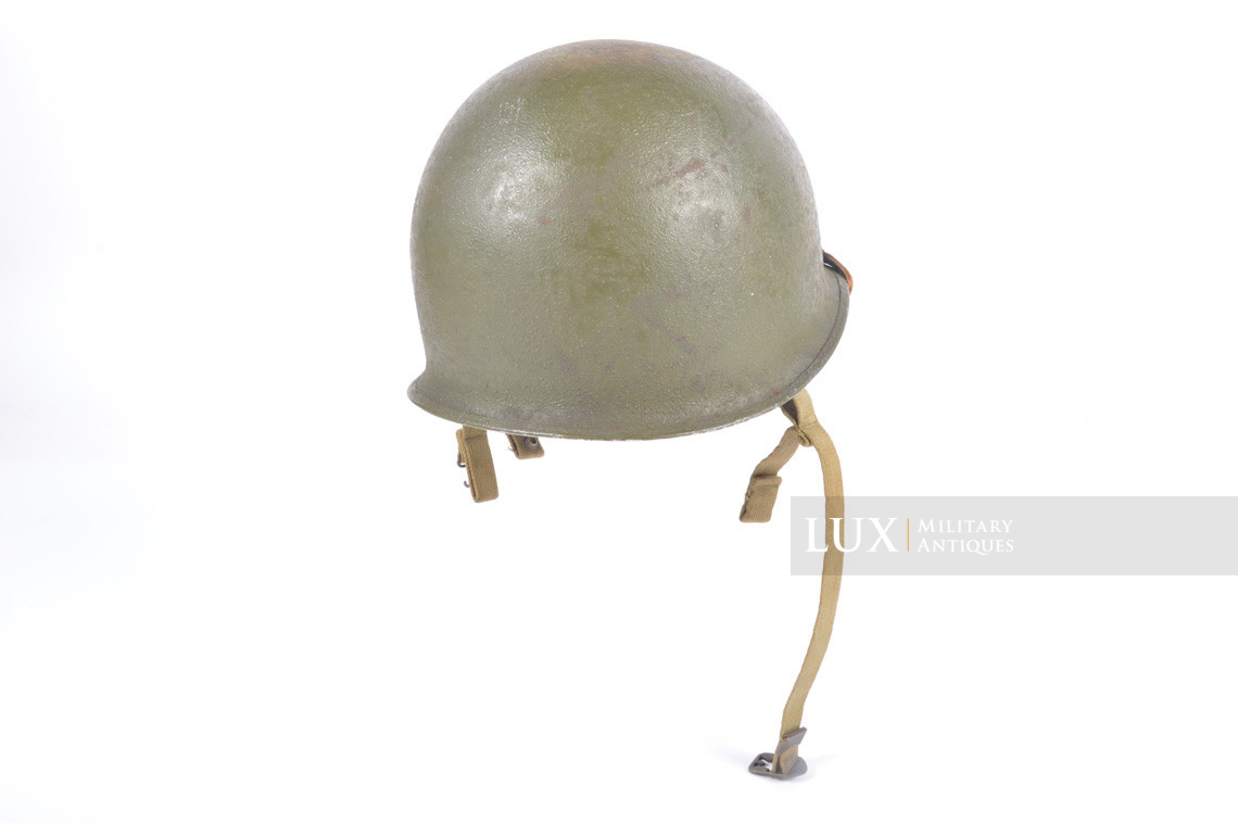 Rare casque USM2 demi-lune de parachutiste, « 2nd Lieutenant » - photo 14