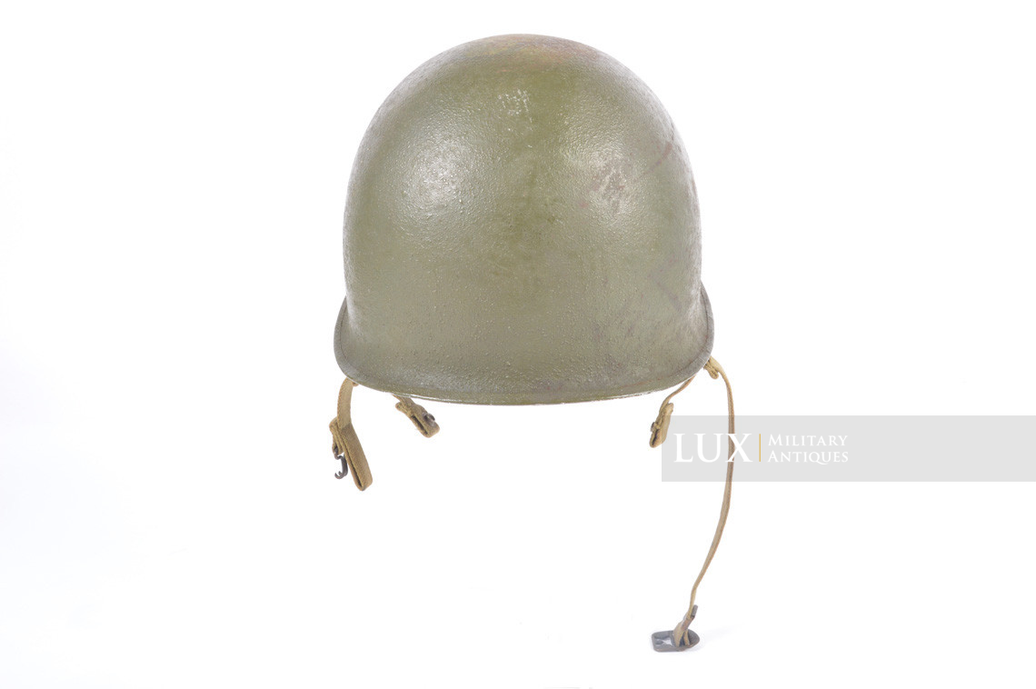 Rare casque USM2 demi-lune de parachutiste, « 2nd Lieutenant » - photo 16