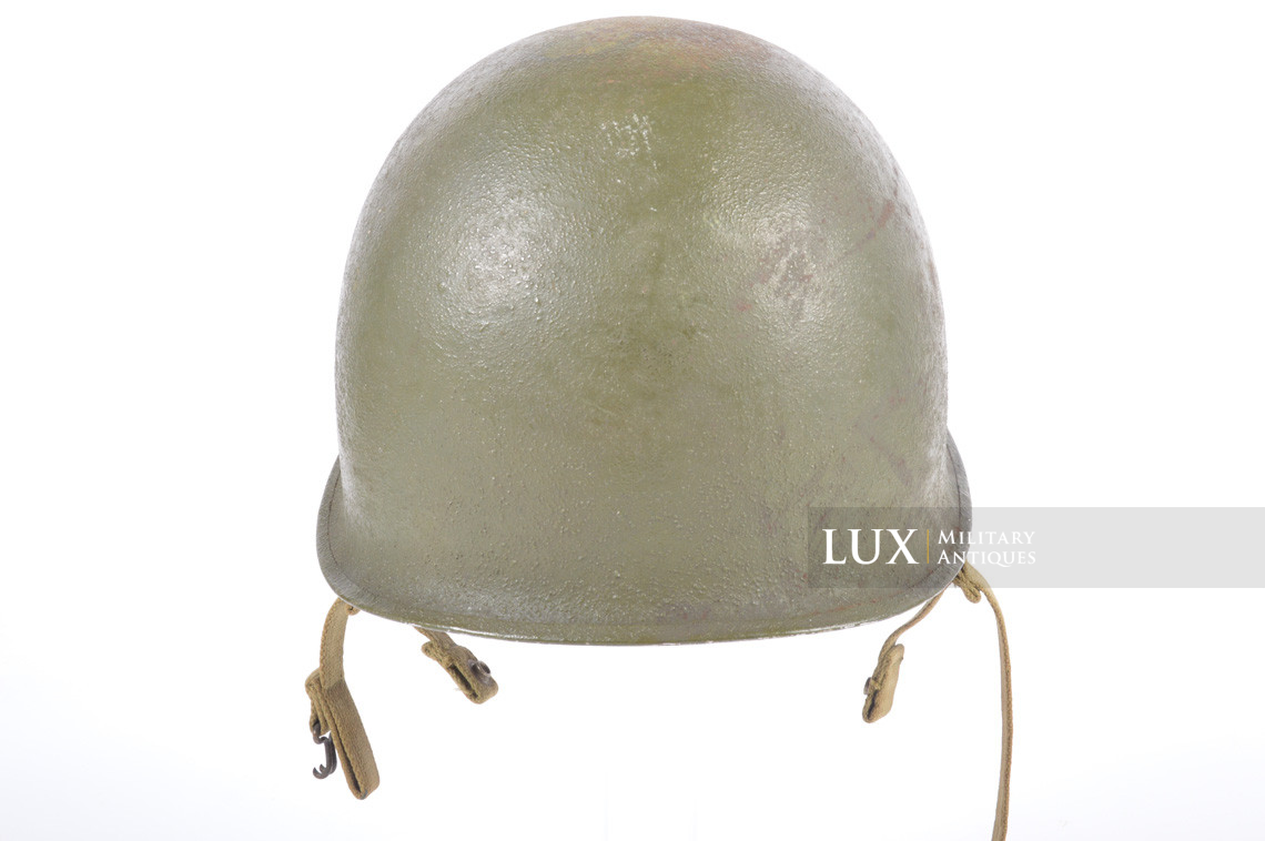 Rare casque USM2 demi-lune de parachutiste, « 2nd Lieutenant » - photo 17