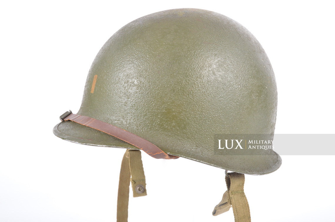 Rare casque USM2 demi-lune de parachutiste, « 2nd Lieutenant » - photo 7