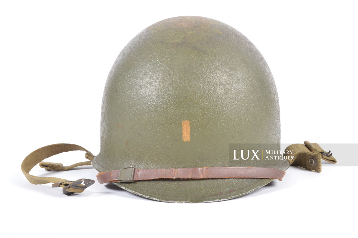 Rare casque USM2 demi-lune de parachutiste, « 2nd Lieutenant » - photo 24