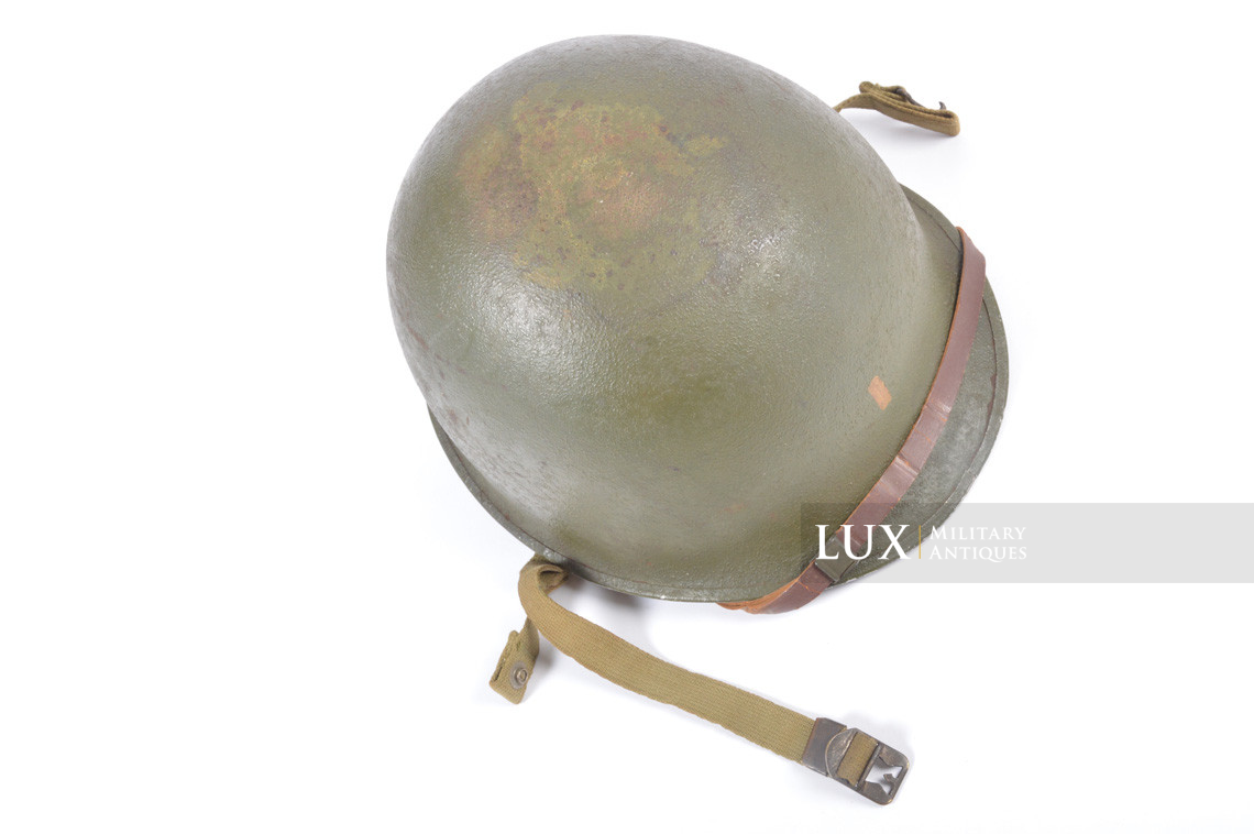 Rare casque USM2 demi-lune de parachutiste, « 2nd Lieutenant » - photo 30