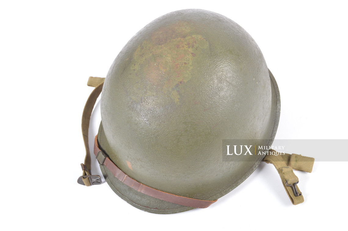 Rare casque USM2 demi-lune de parachutiste, « 2nd Lieutenant » - photo 33