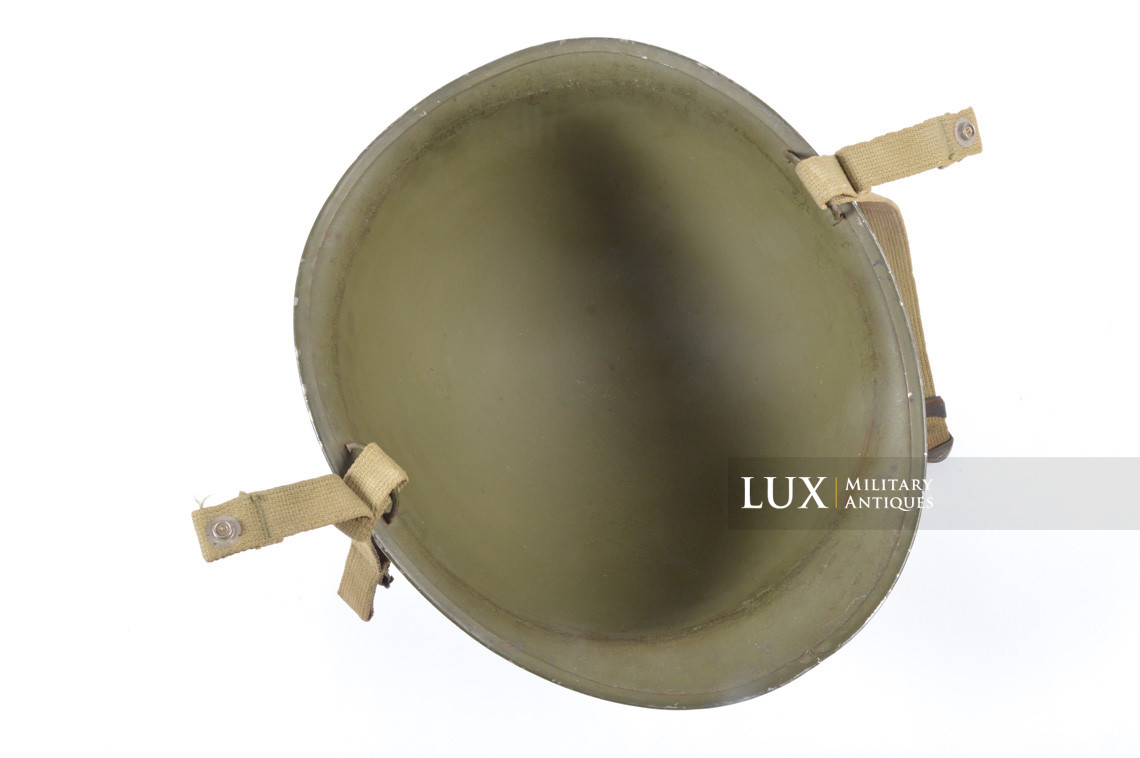 Rare casque USM2 demi-lune de parachutiste, « 2nd Lieutenant » - photo 53