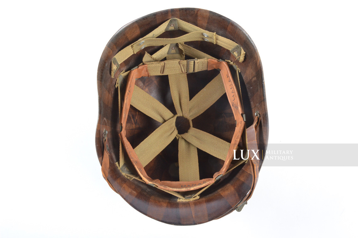 Rare casque USM2 demi-lune de parachutiste, « 2nd Lieutenant » - photo 74