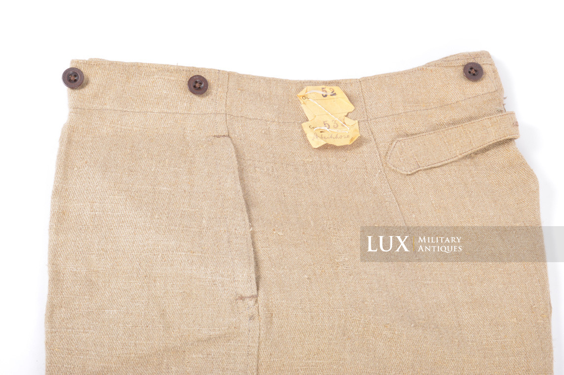 Unissued Wehrmacht « hbt » tan drill trousers - photo 8