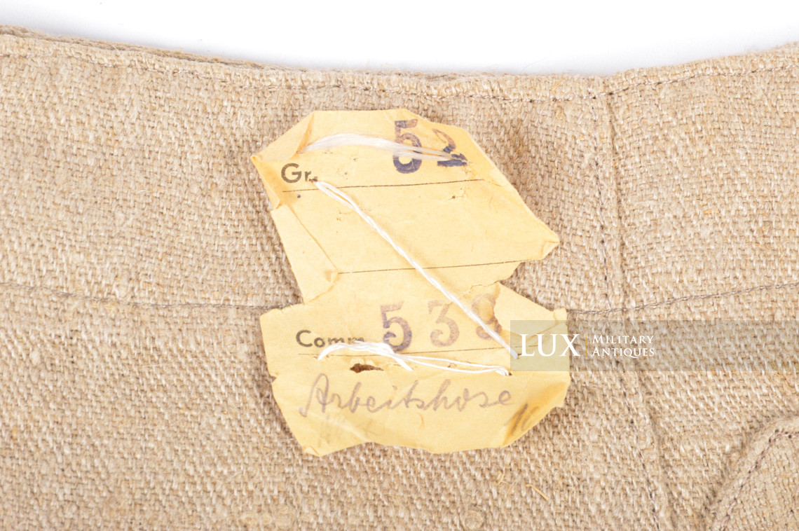 Unissued Wehrmacht « hbt » tan drill trousers - photo 9