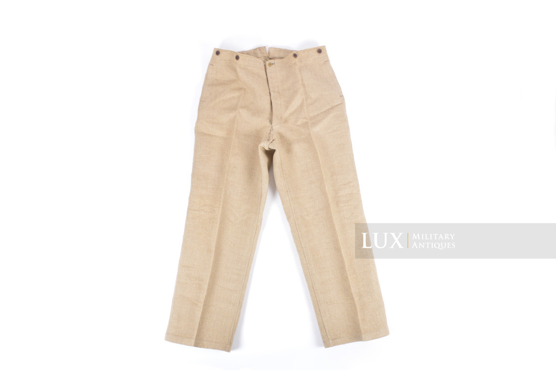 Unissued Wehrmacht « hbt » tan drill trousers - photo 16