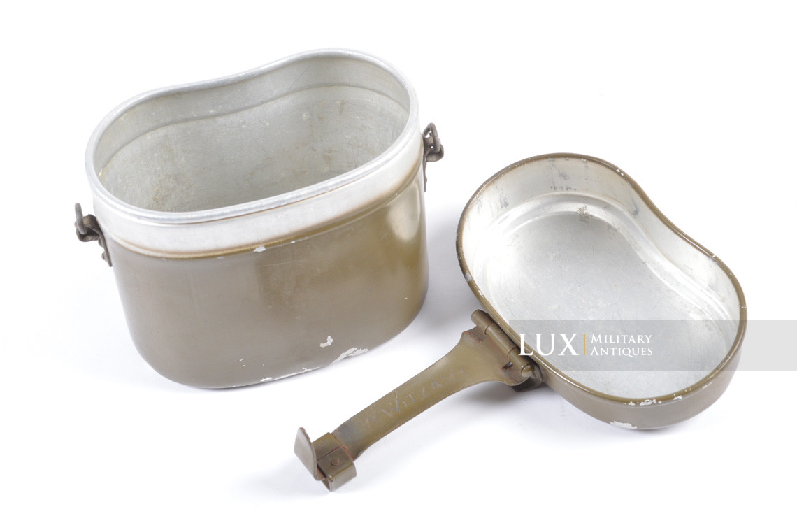 Late-war German aluminum mess kit, named, « MN44 » - photo 14