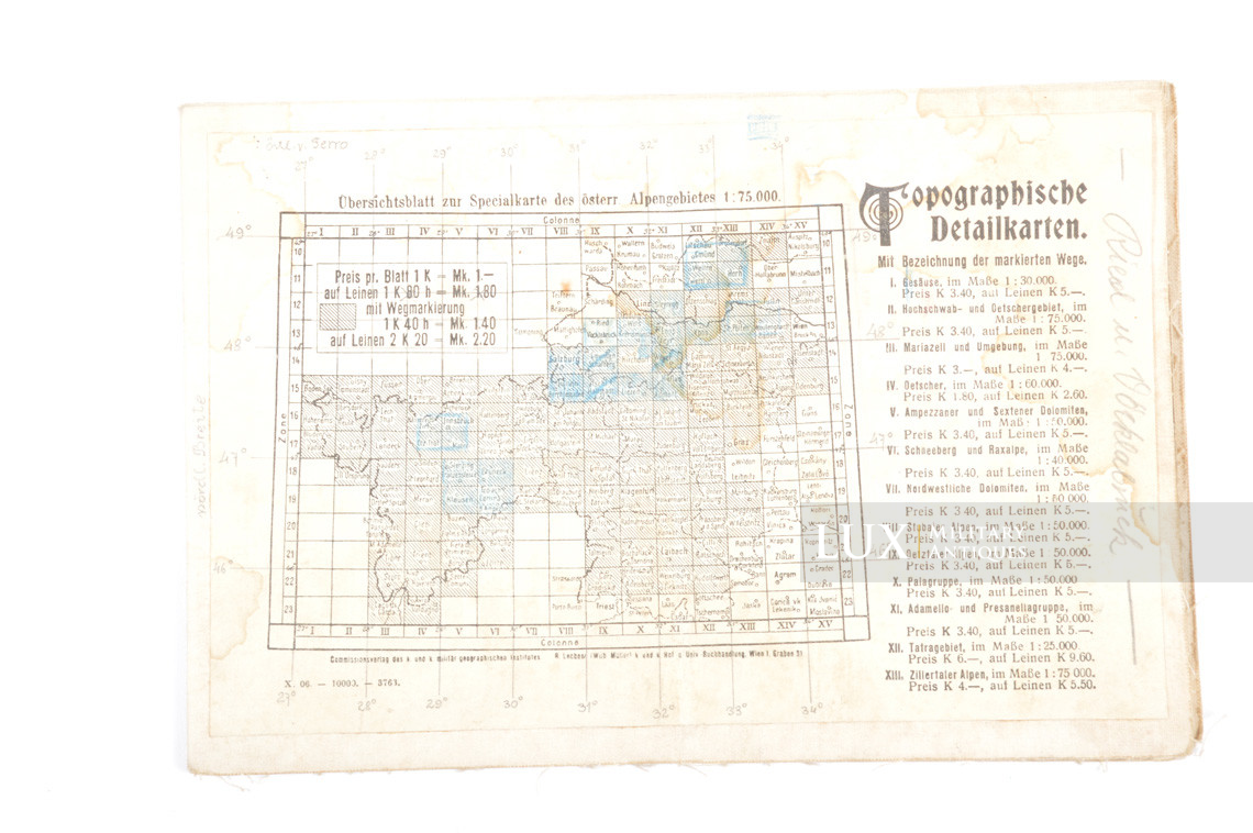 WWI German/Austrian eastern front maps, « Skender-Vakuf und Paklarevo » - photo 8