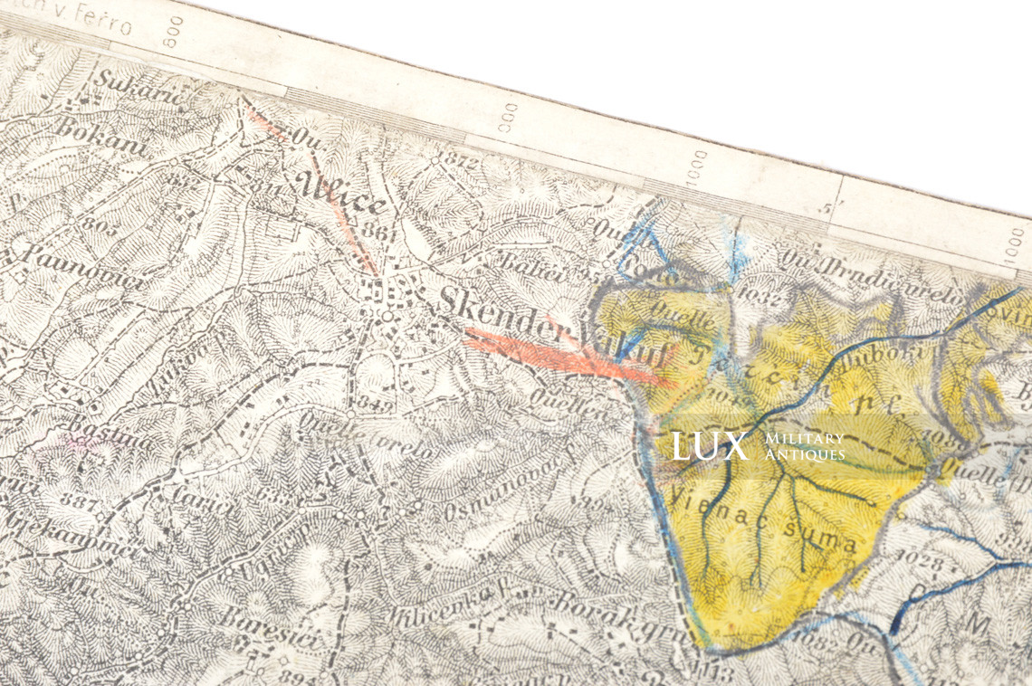 WWI German/Austrian eastern front maps, « Skender-Vakuf und Paklarevo » - photo 16