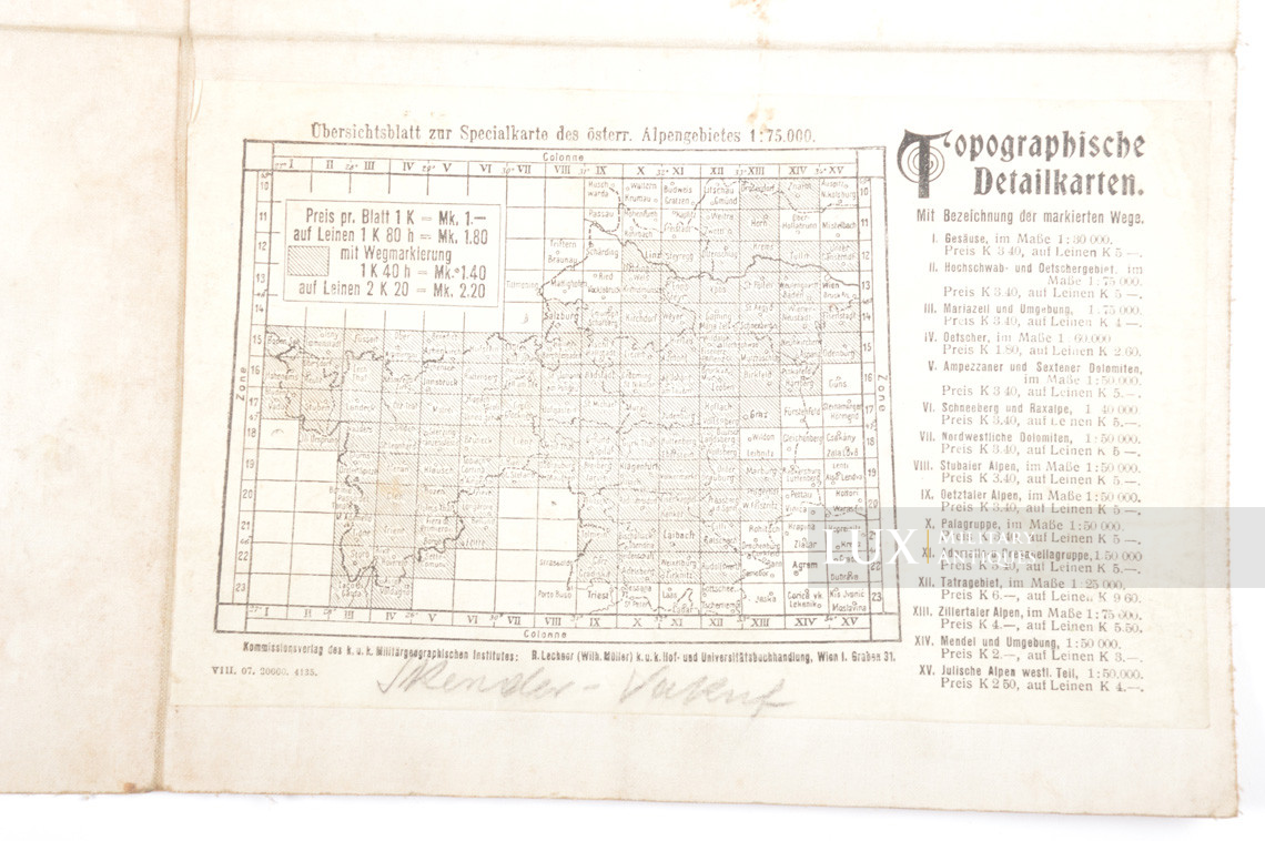 WWI German/Austrian eastern front maps, « Skender-Vakuf und Paklarevo » - photo 21