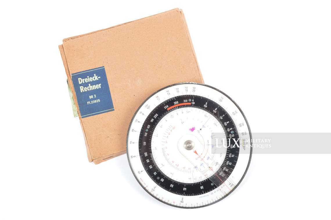 Mid-war Luftwaffe flight navigational calculator and weather chart, « boxed / DR2 » - photo 4