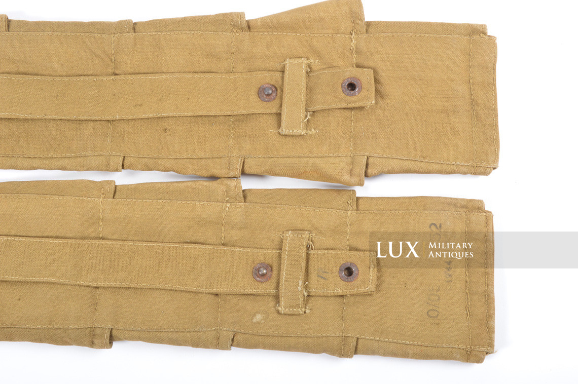 Late-war paratrooper's k98 tan ammunition bandoleer, « 1944 » - photo 11