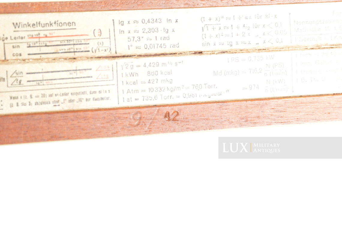 Latte allemande de mesure pour carte avec son étui, «1942 » - photo 14