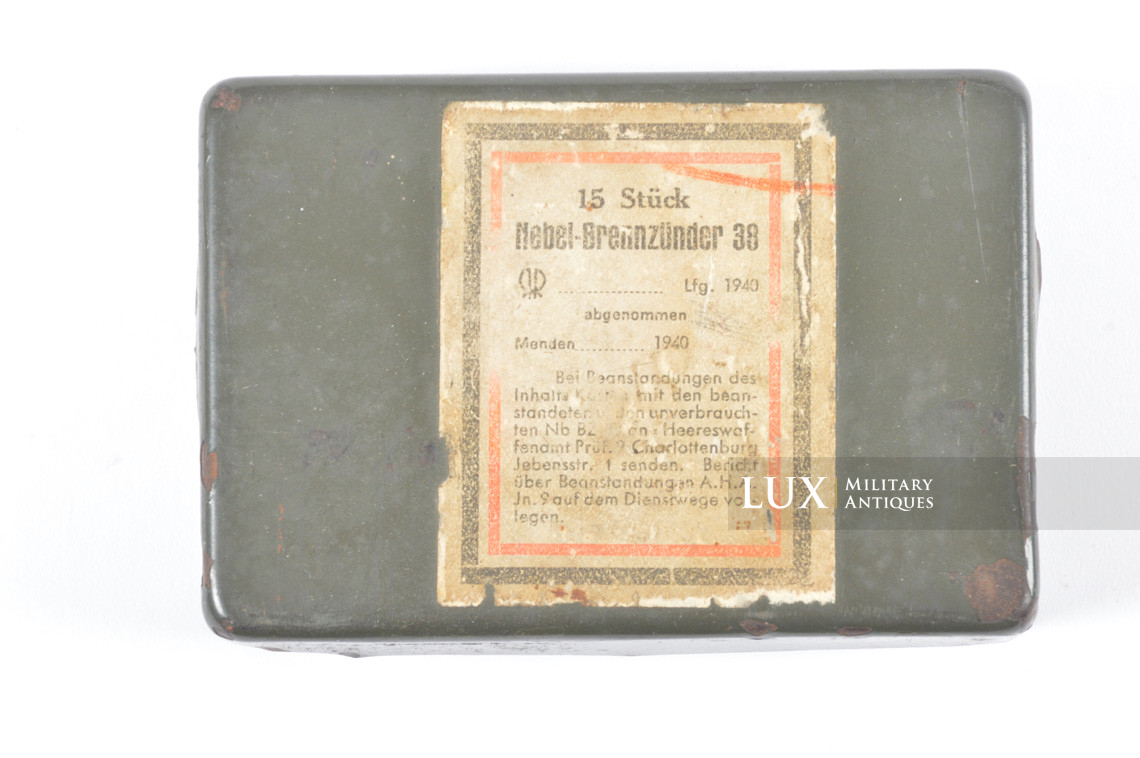 Boite pour allumeurs de grenades à manche fumigènes M39, « Nebel-Brennzünder 38 » - photo 7