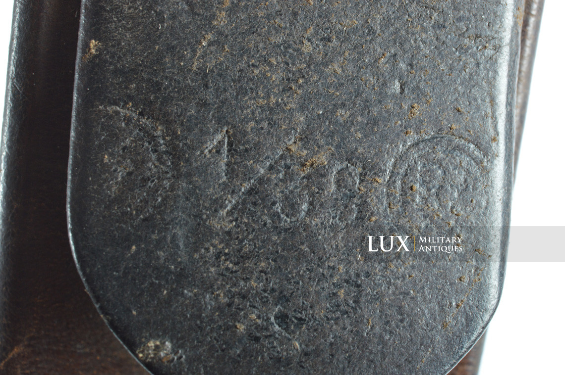 Early Waffen-SS combat leather belt, « SS 1/39 RZM » - photo 10