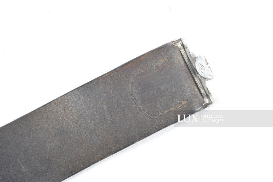 Early Waffen-SS combat leather belt, « SS 1/39 RZM » - photo 7