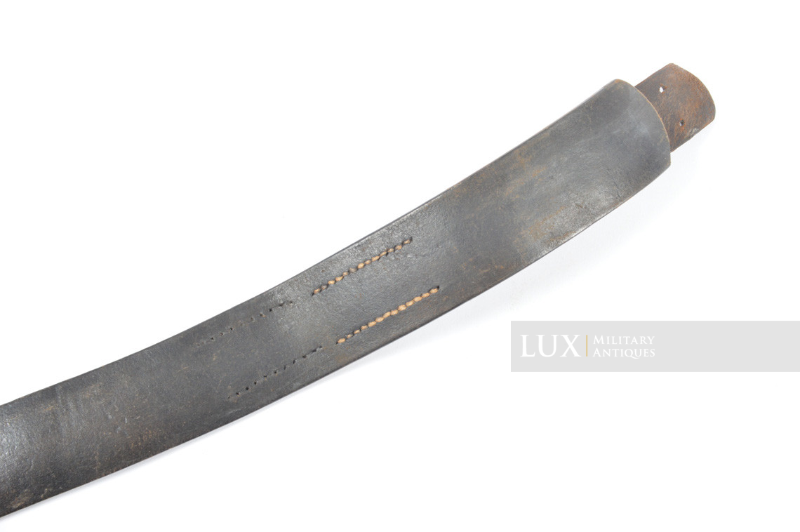 Early Waffen-SS combat leather belt, « SS 1/39 RZM » - photo 12