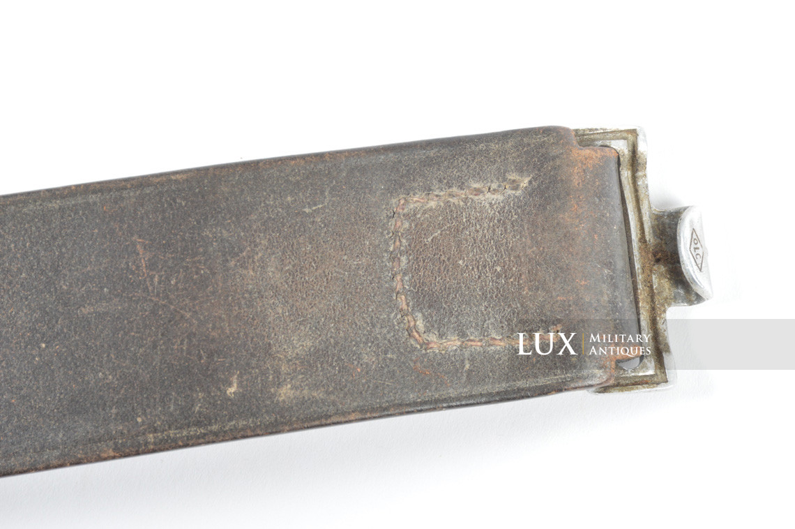 Early Luftwaffe chocolate brown combat service belt, « 1939 / Flak unit marked » - photo 7