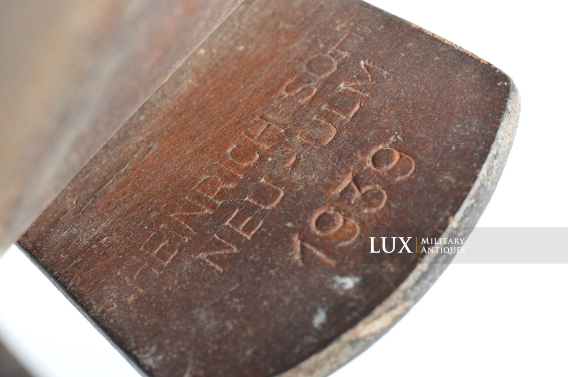 Early Luftwaffe chocolate brown combat service belt, « 1939 / Flak unit marked » - photo 12