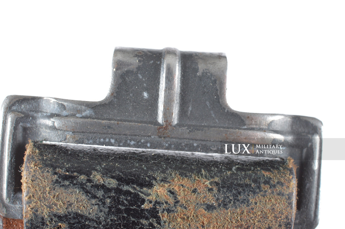 Mid-war German Luftwaffe combat service leather belt, « Eigentum D. Waffen » - photo 9