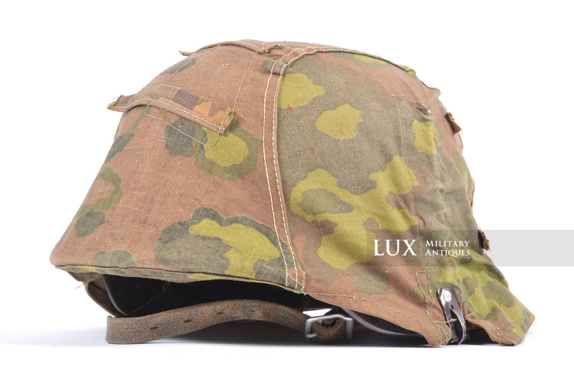 Couvre casque Waffen-SS fin de guerre, camouflage feuille de chêne « A » - photo 7