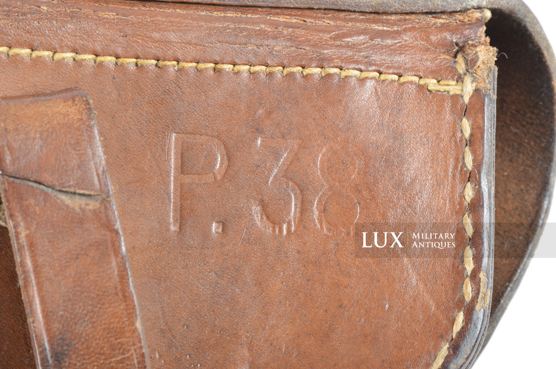 Rare gaine fin de guerre pour pistolet allemand P38, « lyo » - photo 12