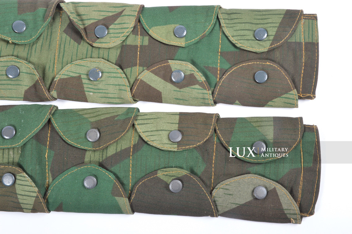 German paratrooper's k98 splinter camouflage ammunition bandoleer, « RBNr / 1943 » - photo 7