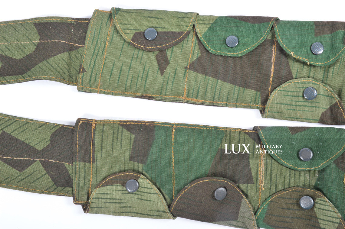 German paratrooper's k98 splinter camouflage ammunition bandoleer, « RBNr / 1943 » - photo 9