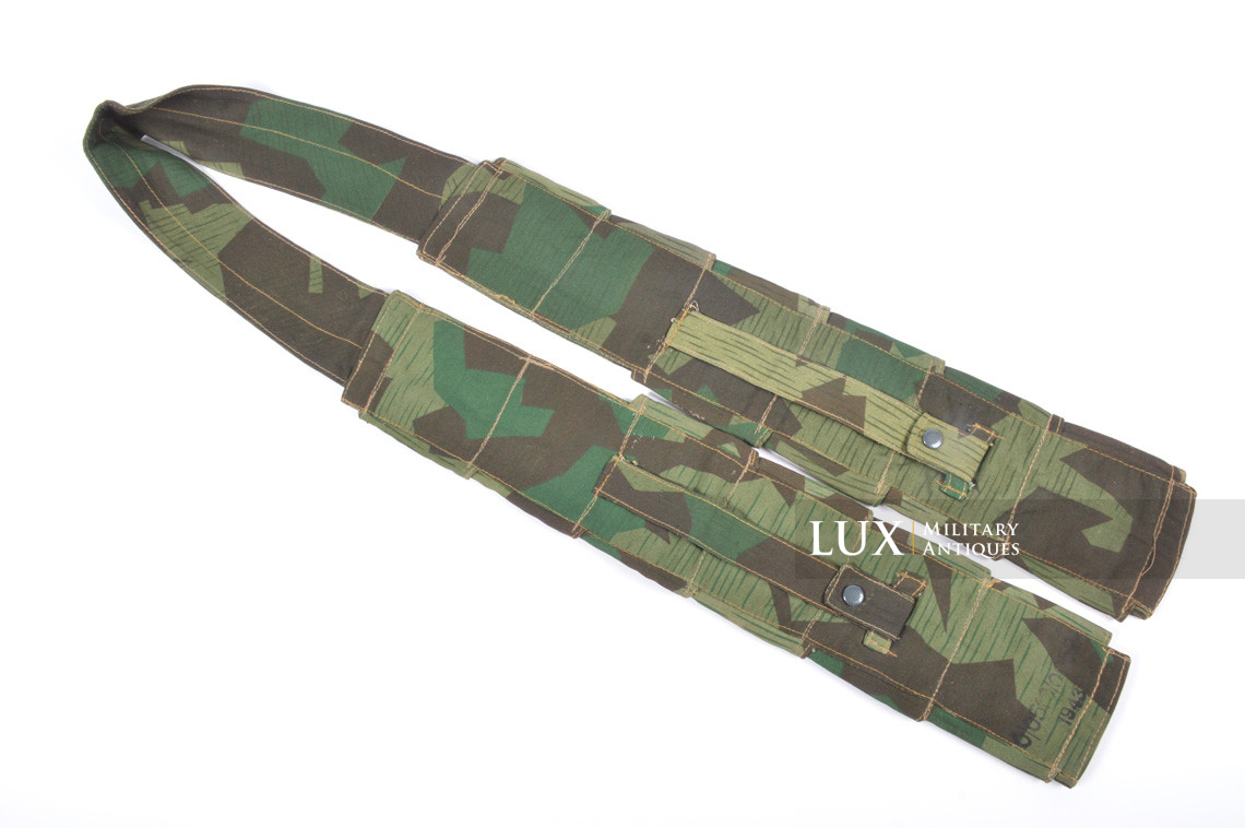 German paratrooper's k98 splinter camouflage ammunition bandoleer, « RBNr / 1943 » - photo 13