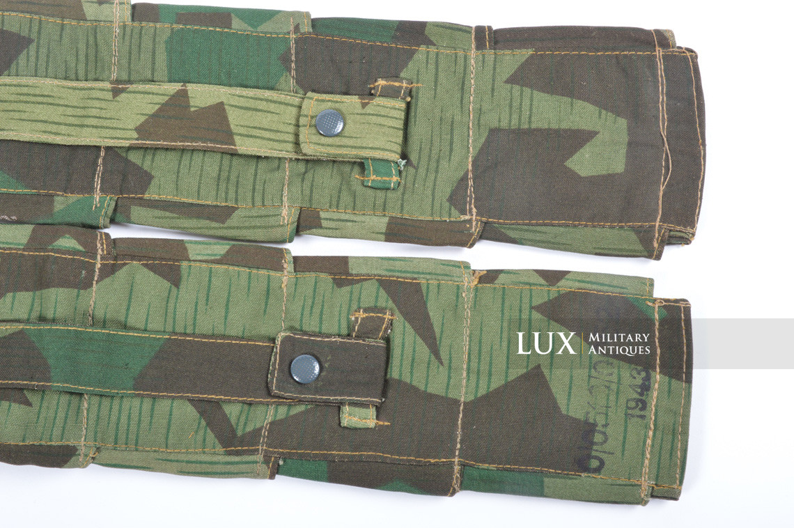 German paratrooper's k98 splinter camouflage ammunition bandoleer, « RBNr / 1943 » - photo 14