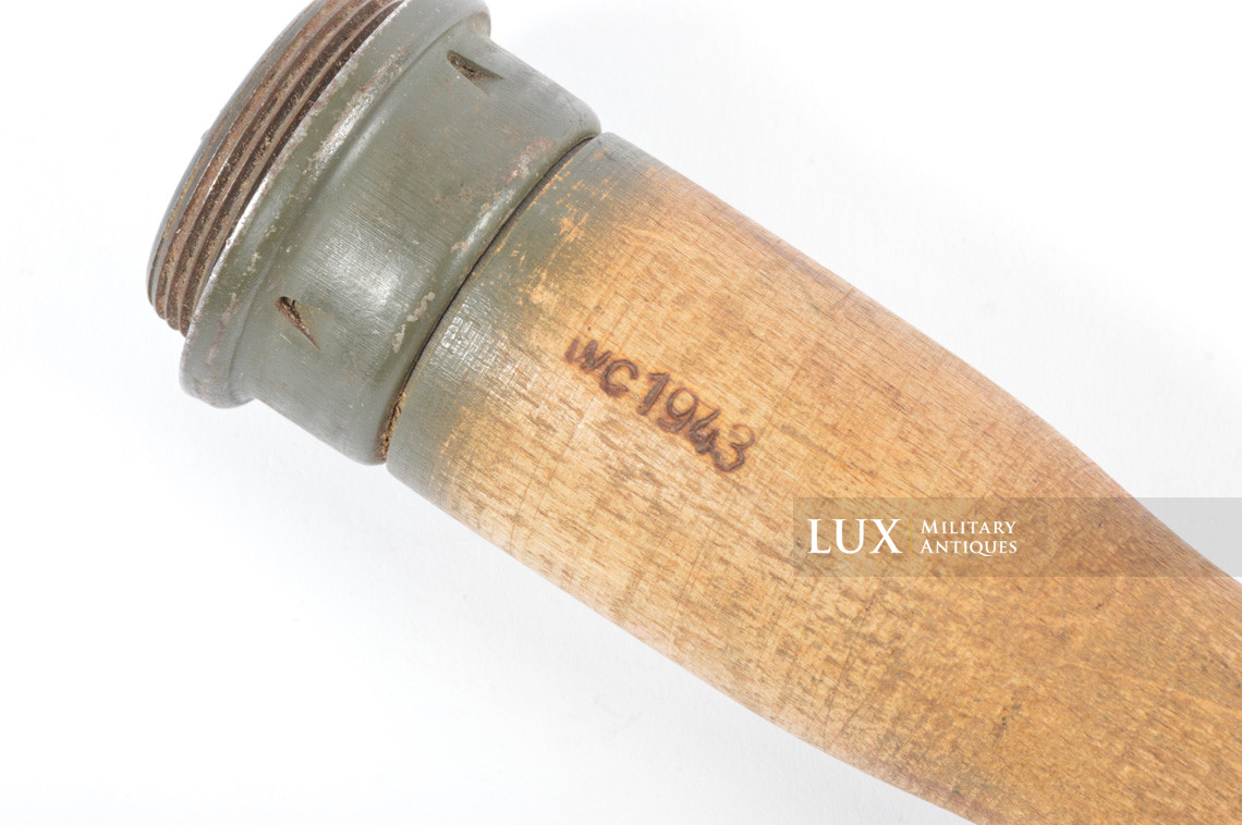 German M24 stick grenade wood handle, « WC1943 » - photo 7