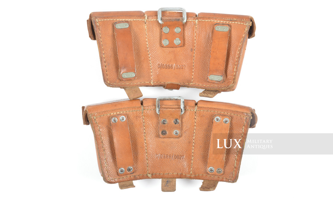 Matching pair of late war k98 ammunition pouches, RBNr « 0/0396/0027 » - photo 7