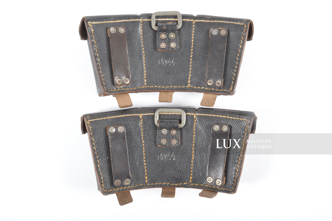 Unissued matching pair of late war k98 ammunition pouches, « cky44 » - photo 7