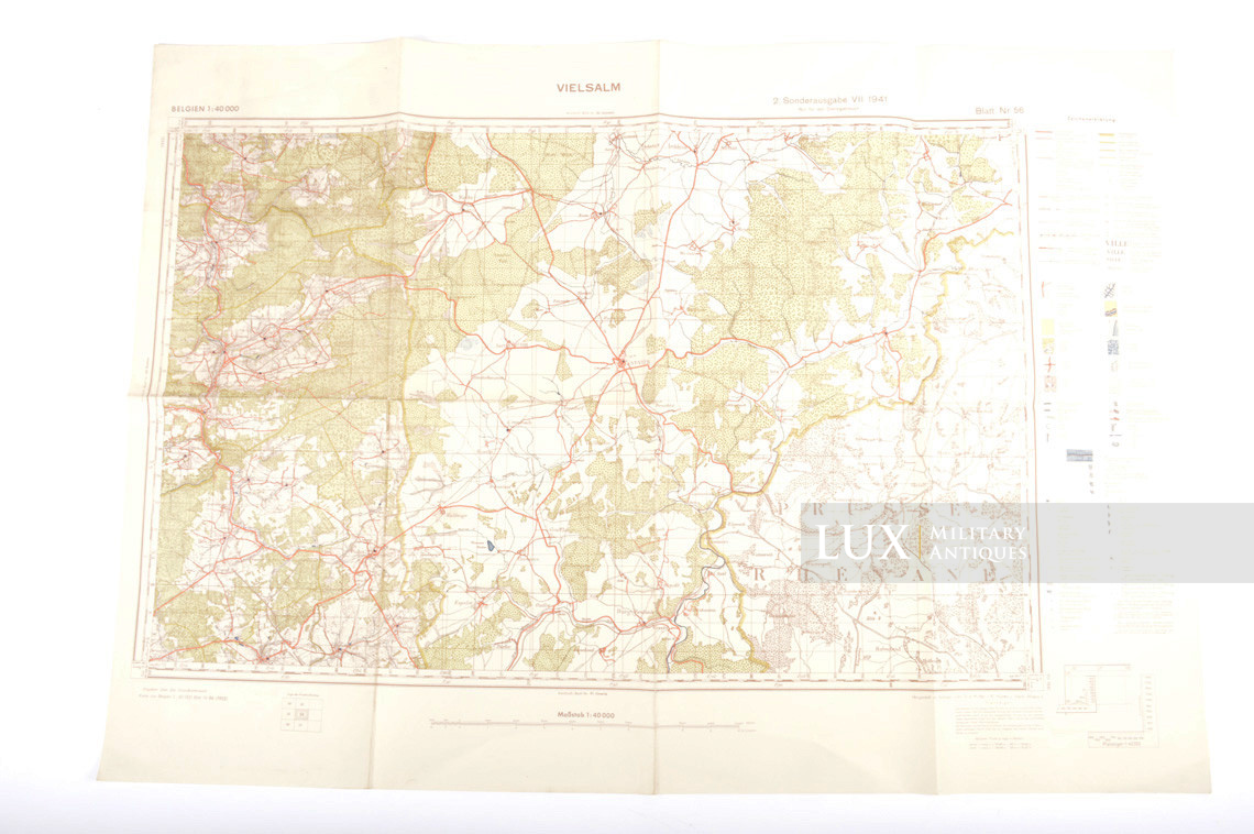 German Army map, Kampfgruppe Hansen, « Belgium - Vielsalm » - photo 4