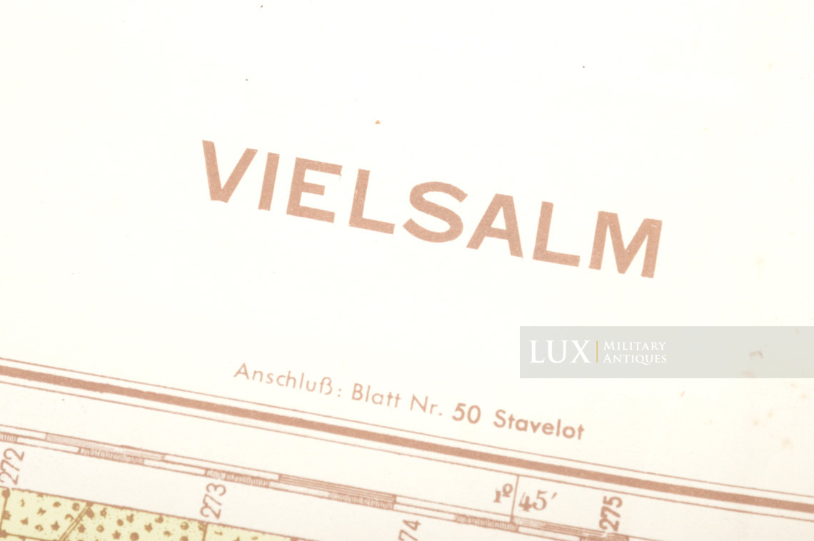 German Army map, Kampfgruppe Hansen, « Belgium - Vielsalm » - photo 7