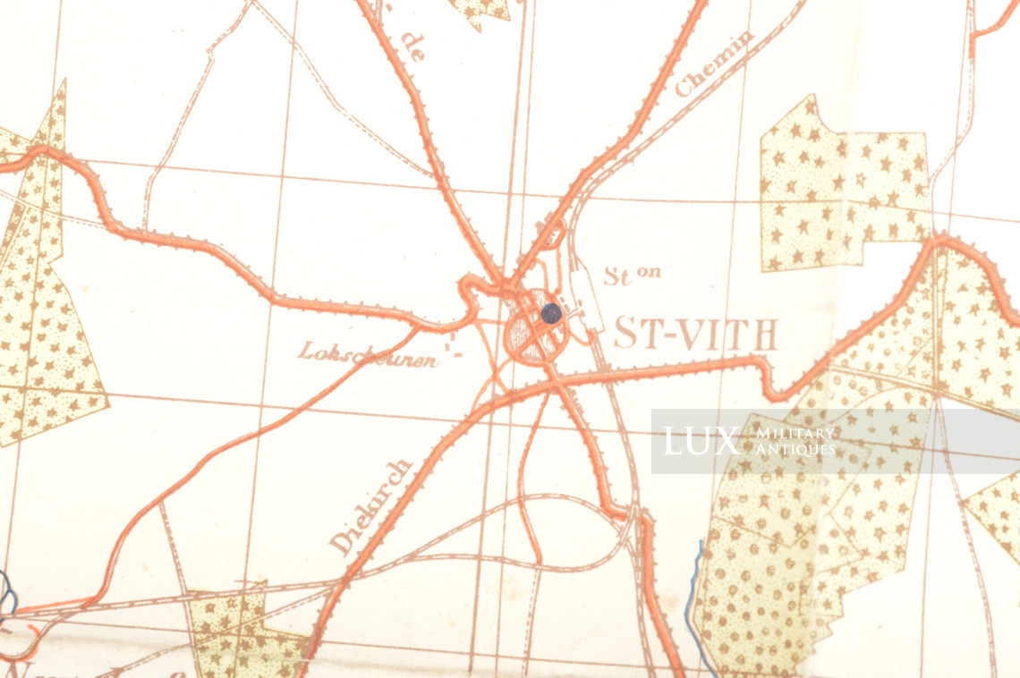 German Army map, Kampfgruppe Hansen, « Belgium - Vielsalm » - photo 10