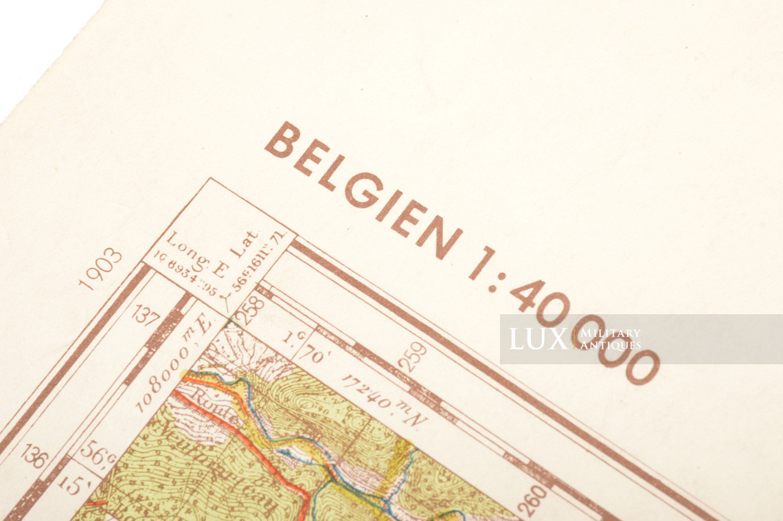 German Army map, Kampfgruppe Hansen, « Belgium - Stavelot » - photo 8