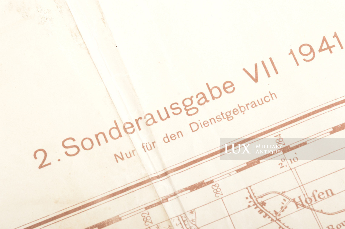 German Army map, Kampfgruppe Hansen, « Belgium - Stavelot » - photo 9