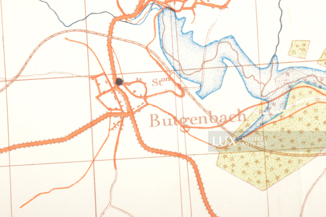 Carte militaire allemande, Kampfgruppe Peiper, « Belgique - Stavelot » - photo 13