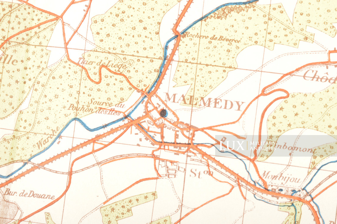German Army map, Kampfgruppe Hansen, « Belgium - Stavelot » - photo 16