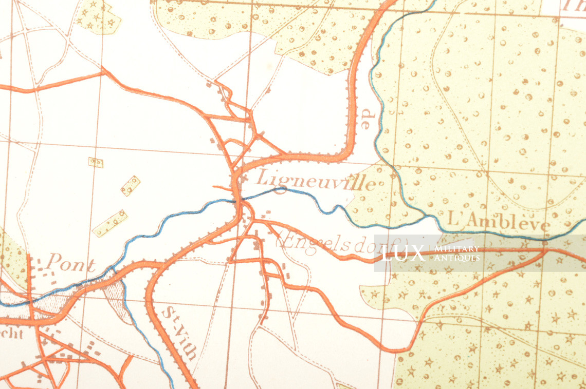 German Army map, Kampfgruppe Hansen, « Belgium - Stavelot » - photo 19